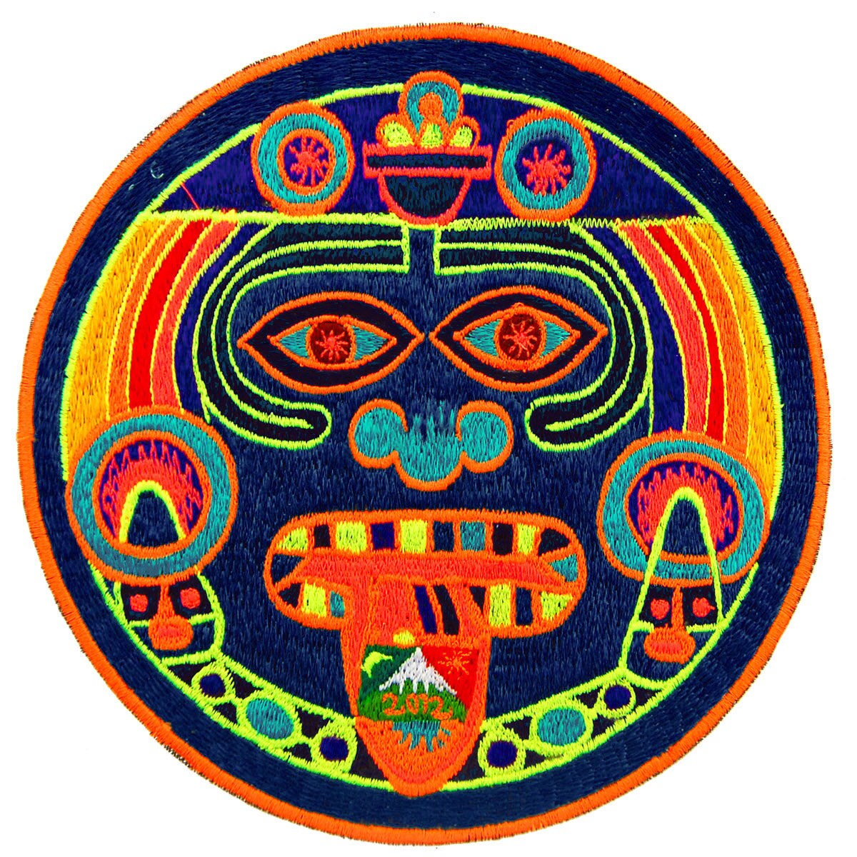 Hofmann 2012 LSD red Maya patch cult design with variations